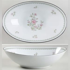 Noritake China Oval  Vegetable Serving Bowl in the Jardine Pattern #6208